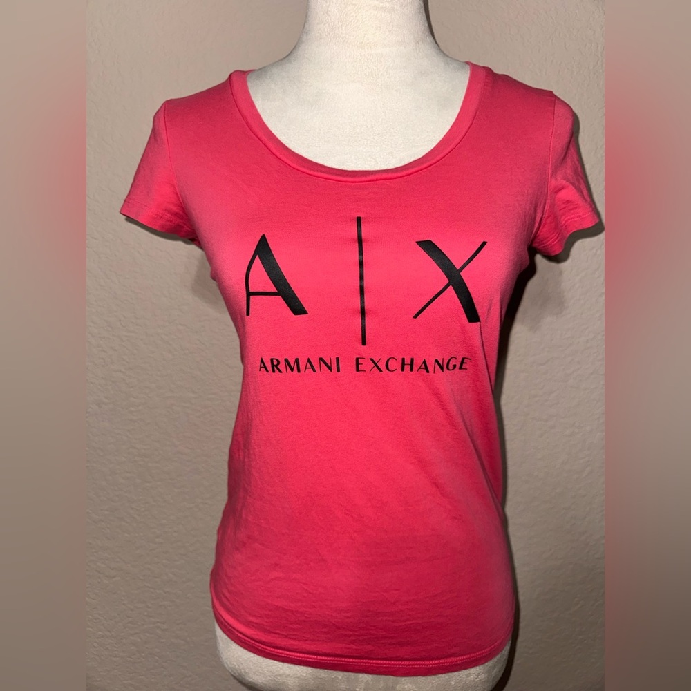 Armani Exchange Coral Short Sleeve Tee for Women size S